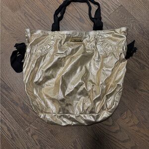 Authentic Juicy Couture Large Gold Tote Bag